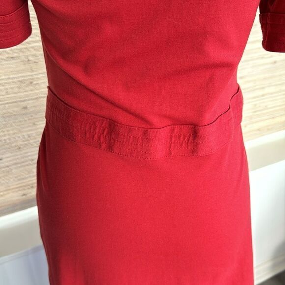 BODEN Women’s Red Wrap Dress Size US 6L - Picture 4 of 13